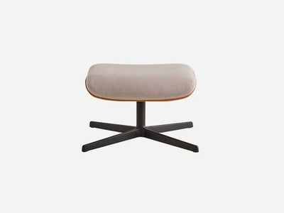 REVER - Upholstered with 4-spoke base fabric footstool _ INCLASS