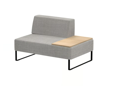 TETRIS - Sectional sled base fabric armchair _ INCLASS