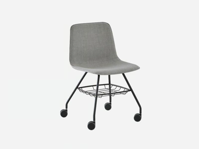 VARYA XL - Fabric training chair with storage space _ INCLASS
