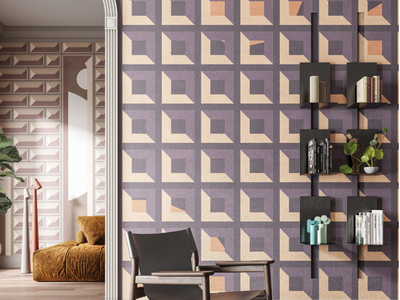 COFFER MANIA - Geometric wallpaper _ Inkiostro Bianco