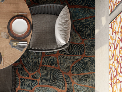FIELDS - Patterned rug _ Inkiostro Bianco