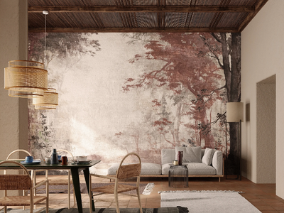 FORESTA UMBRA - Panoramic landscape glass-fibre wallpaper _ Inkiostro Bianco