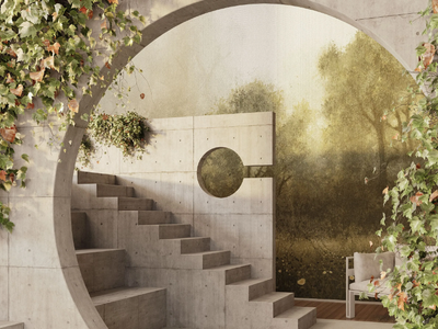 ITALIAN LANDSCAPE - Digital printing wallpaper _ Inkiostro Bianco