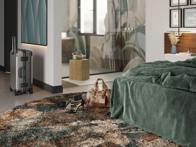 LILY - Rug with floral pattern _ Inkiostro Bianco