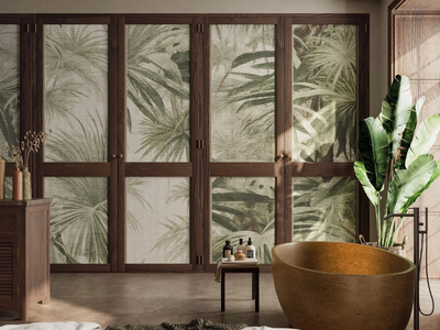 PALMBOARDS - Digital printing wallpaper _ Inkiostro Bianco