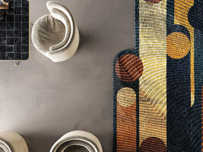 STAMPS - Rug with geometric shapes _ Inkiostro Bianco
