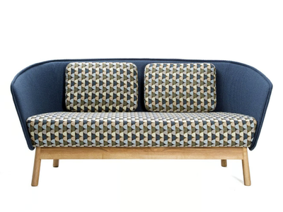 AURA WOOD - 2 seater fabric sofa _ Inno