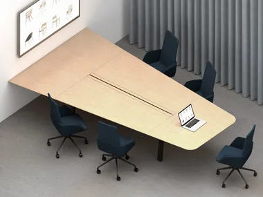 IN-TENSIVE VISIO - Modular multimedia wooden meeting table _ Inno