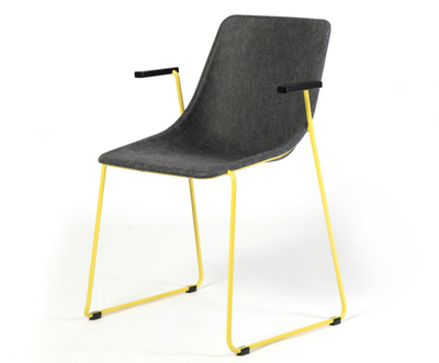 KOLA - Sled base chair with armrests _ Inno