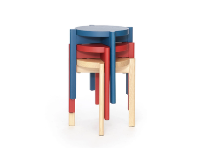 NAKU - Low wooden stool _ Inno