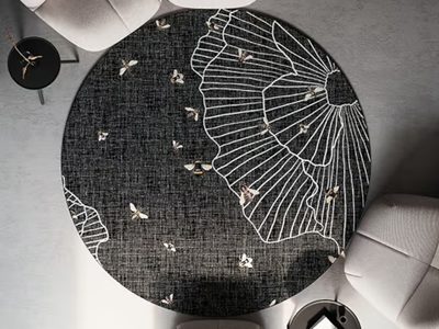 BEE - Rug with floral pattern _ Instabilelab