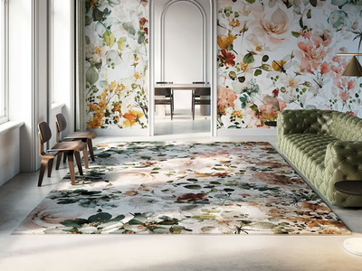 JARDIN - Rug with floral pattern _ Instabilelab