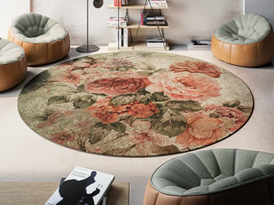 PABLO - Rug with floral pattern _ Instabilelab