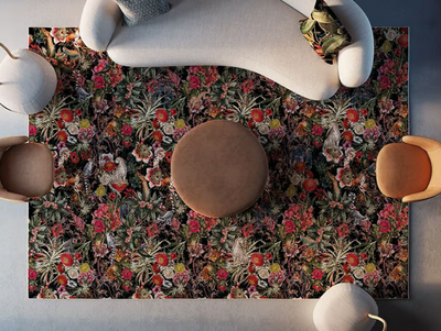 ZAIRA - Rug with floral pattern _ Instabilelab