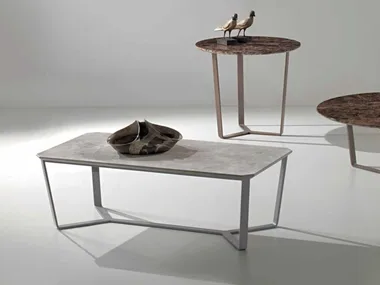 MAGOO - Rectangular marble coffee table _ International Marmi