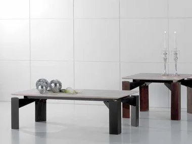 MR.TANGO - Rectangular travertine coffee table _ International Marmi