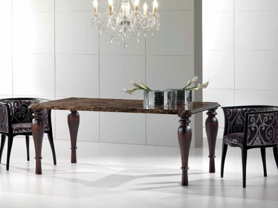 PUNTOVITA - Rectangular marble table _ International Marmi