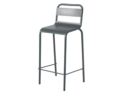 ANGLET - Stackable galvanized steel garden stool _ ISIMAR