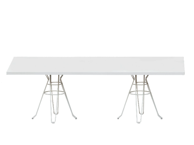 CAPRI - Rectangular steel garden table _ ISIMAR
