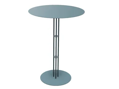 PARADISO - Round steel high table _ ISIMAR