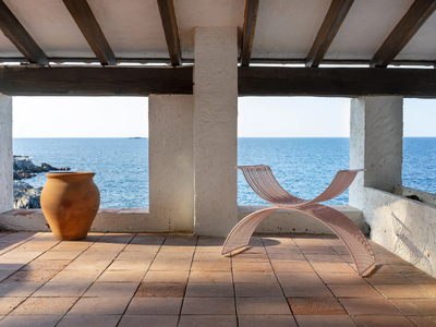 ROMANA - Powder coated steel garden chair _ ISIMAR