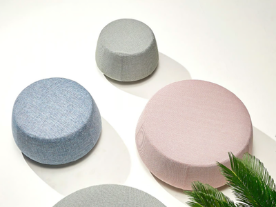 PAVÉ - Fabric pouf _ isOnAir