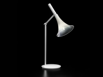 BAFFO 7026/LG - LED with swing arm blown glass table lamp _ Italamp