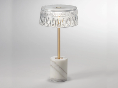 ESTER - Handmade crystal table lamp with dimmer _ Italamp