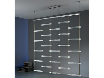 PIOLA - Glass pendant lamp / room divider _ Italamp