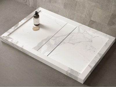 DROP - Rectangular porcelain stoneware shower tray _ Italgraniti
