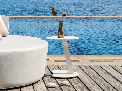 BOLERO 93227 - Round aluminium garden side table _ IVINI