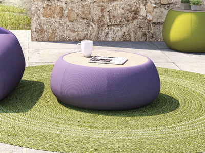 VIGO 93326I/95326II - Low HPL and Sunbrella® fabric garden side table _ IVINI
