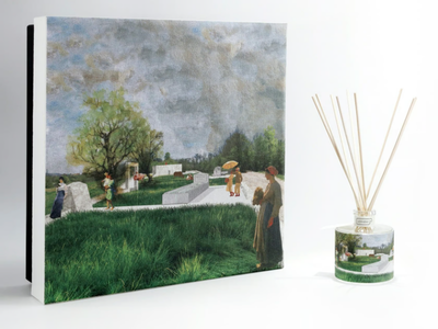 DRAWINGS Premium - Tabacco e Agrumi - Natural stone Air freshener dispenser _ IWISHYOU
