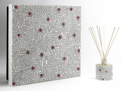SEASON ONE ESSENTIAL Premium - Melograno - Natural stone Air freshener dispenser _ IWISHYOU