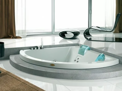 AQUASOUL CORNER 155 - Built-in hydromassage corner bathtub _ Jacuzzi®