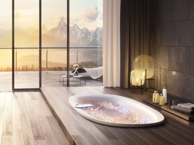 ARGA® - Swirlpool® oval acrylic bathtub _ Jacuzzi®