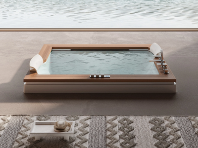 AURA PLUS - 2 seater built-in hydromassage bathtub _ Jacuzzi®