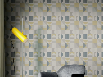 COMPOSIZIONE NIKKO - Geometric nonwoven wallpaper _ Jannelli&Volpi