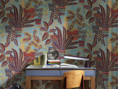 KENTIS - Wallpaper with floral pattern _ Jannelli&Volpi