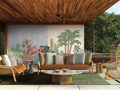 LANDSCAPE ROOM 1 - Tropical nonwoven wallpaper _ Jannelli&Volpi