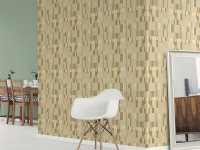 PAINTED SQUARES - Geometric nonwoven wallpaper _ Jannelli&Volpi