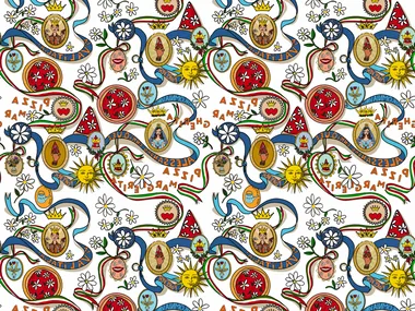 PIZZA - 50s style nonwoven wallpaper _ Jannelli&Volpi