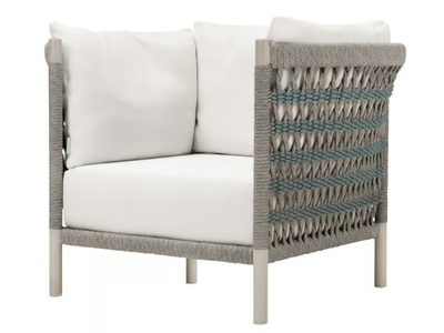 ANATRA - Olefin rope armchair with armrests _ JANUS et Cie