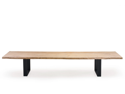NATURE - Rectangular aluminium and wood garden table _ Jardinico