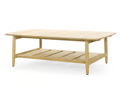 NOA - Rectangular teak garden side table _ Jardinico