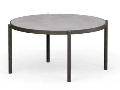 SCOOP - Low powder coated aluminium garden side table _ Jardinico
