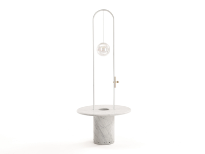SURANDE - Carrara marble floor lamp / coffee table _ JCP UNIVERSE