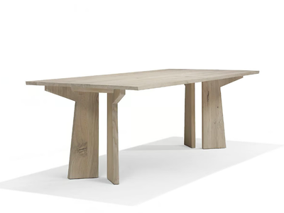 CHARLES - Rectangular solid wood dining table _ Jess