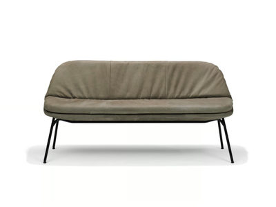CURTIS - Upholstered leather bench _ Jess