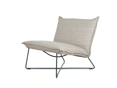 EARL - Upholstered water-restistant fabric garden armchair _ Jess